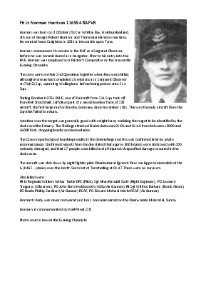 A preview of a PDF biography for Harrison, Norman